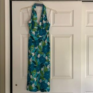 Laundry Shelli Segal Silk Halter Dress